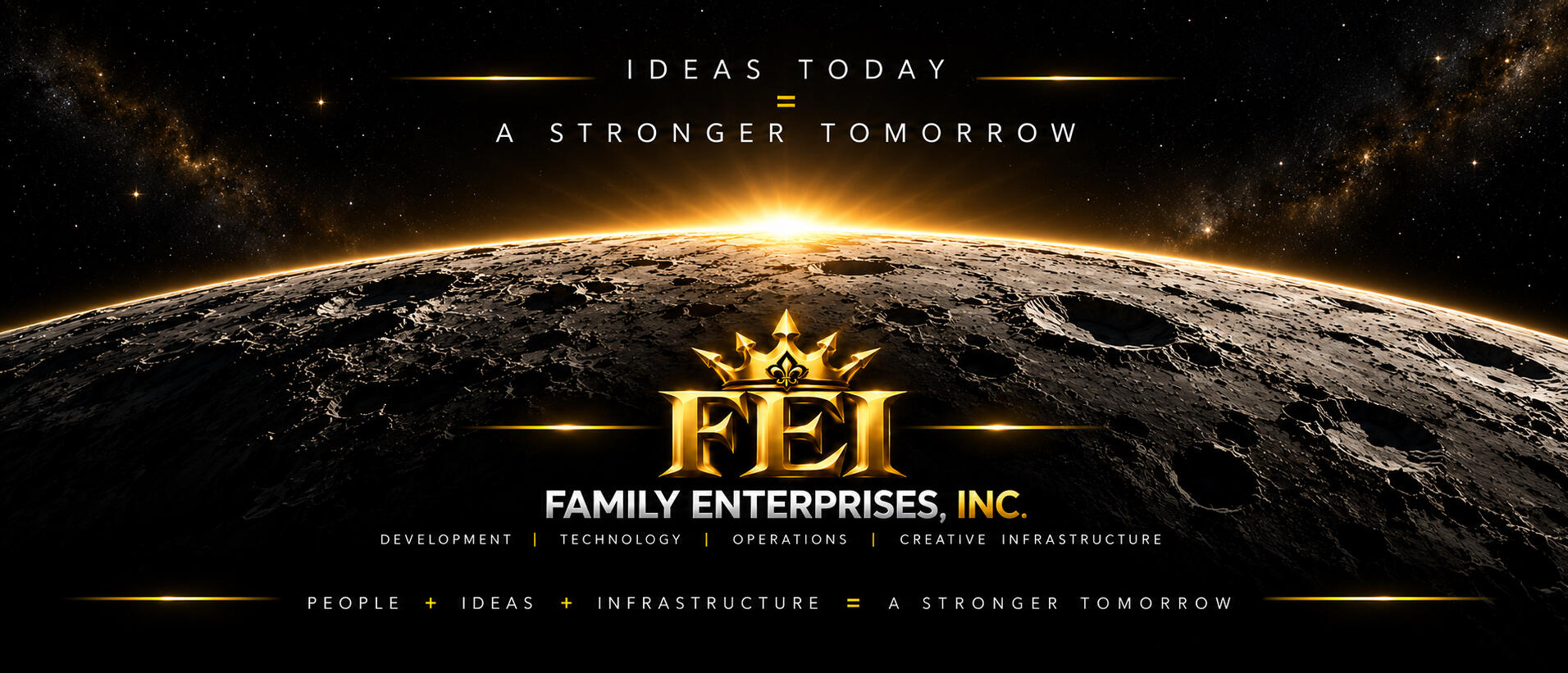 Family Enterprises, Inc. capabilities: real estate development, facilities and asset management, technology and AI-enabled solutions, talent and creative infrastructure, and sustainable community impact.